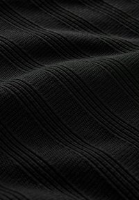 Next SLIM FIT TEXTURED CASUAL BUTTON NECK - Poloshirt - black