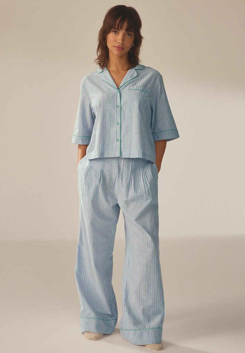 Next BUTTON THROUGH SET - Pyžamo - lilac purple stripe