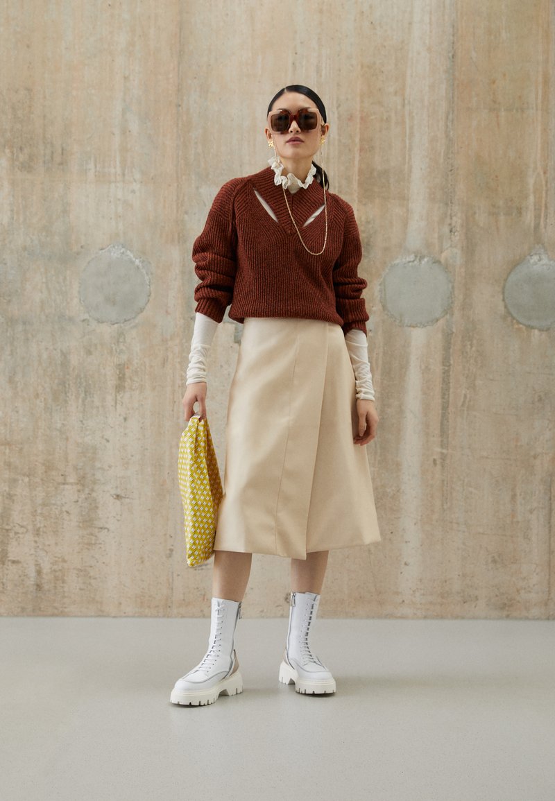 Damen Jeansröcke | Proenza Schouler White Label WRAP SKIRTA-Linien-Rockcream/offwhite - JE96182 Damen Jeansröcke | Proenza Schouler White Label WRAP SKIRTA-Linien-Rockcream/offwhite - JE96182