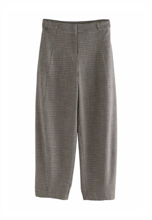 Next CHECK BARREL TAILORED - Tygbyxor - brown
