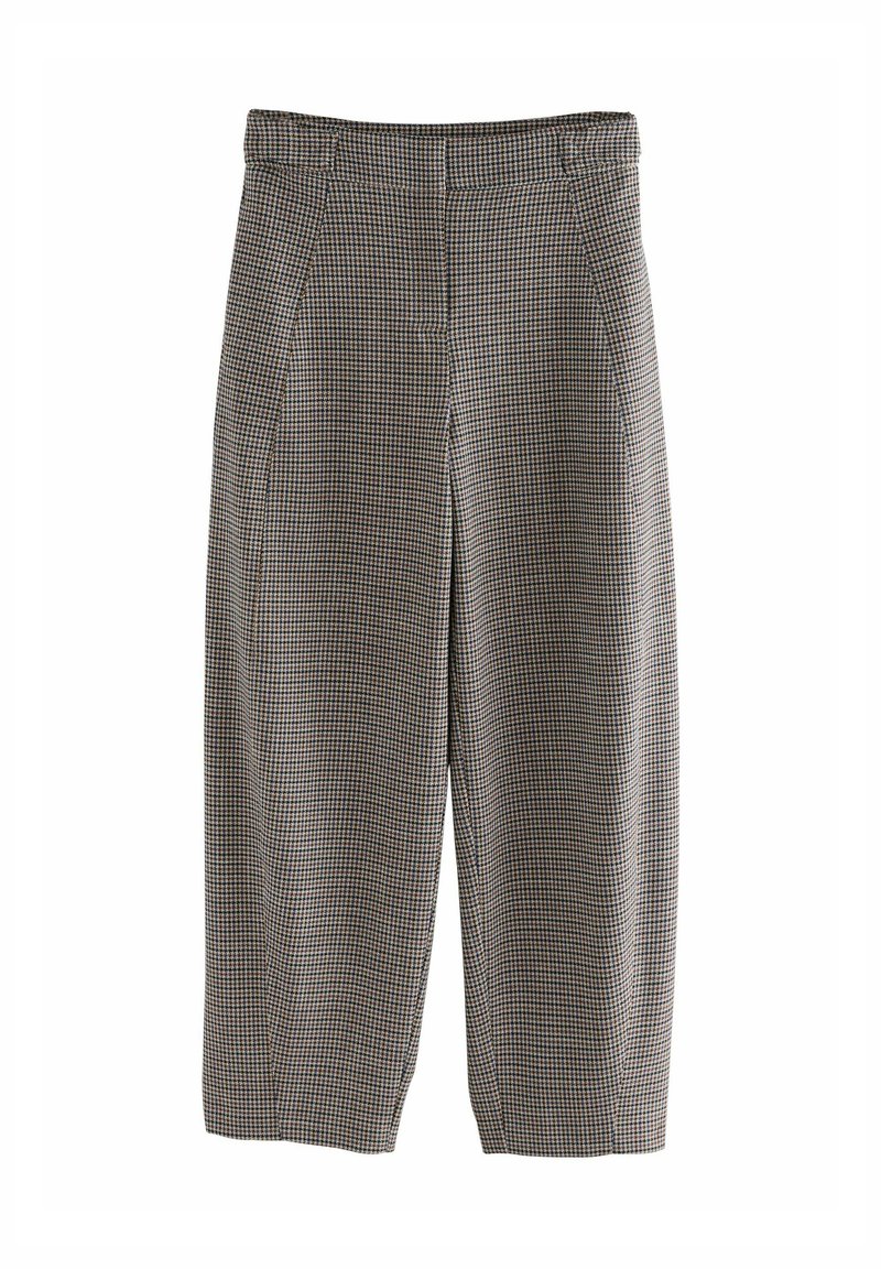Next CHECK BARREL TAILORED - Püksid - brown