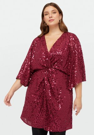 Cocktailjurk - fucsia