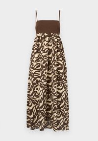 Tie-Back Babydoll Maxi Dress - Vestito lungo - brown