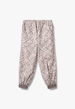 LINED SARA - Hlače - lilac checked flowers