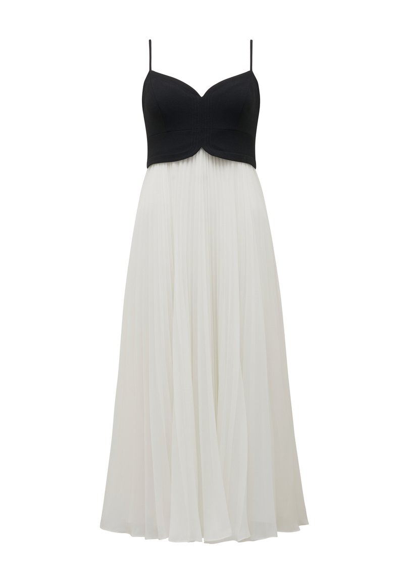 Forever New HARTFORD PLEATED DRESS - Cocktail dress / Party dress - black/ white/black - Zalando.ie