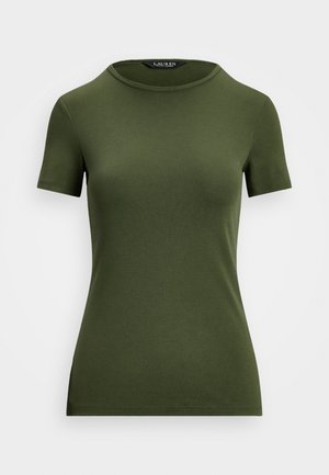 Lauren Ralph Lauren STRETCH COTTON T-SHIRT - Basic T-shirt - olive grove