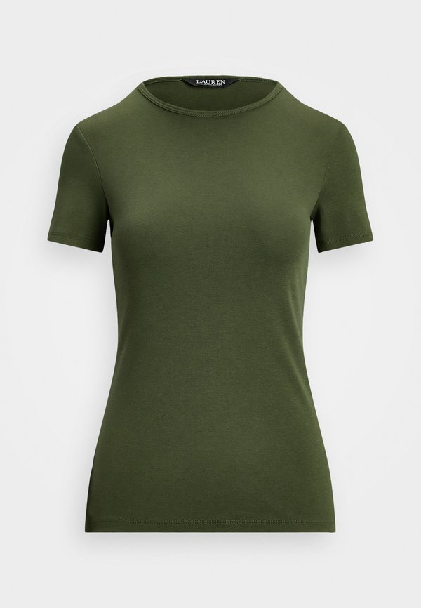 STRETCH COTTON T-SHIRT - Basic T-shirt - olive grove2