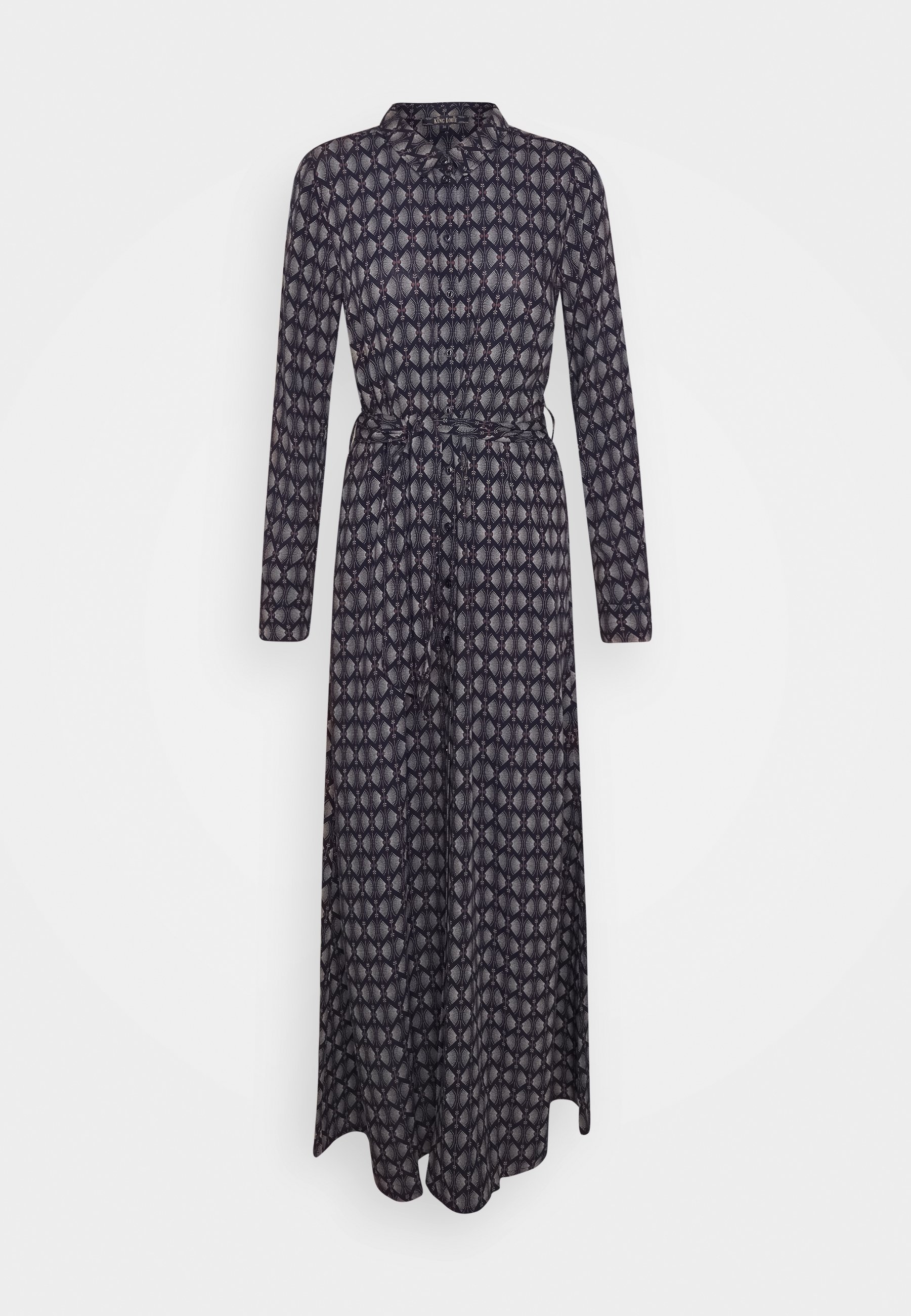 King Louie Maxi-jurk dark blue/donkerblauw (Pre-owned