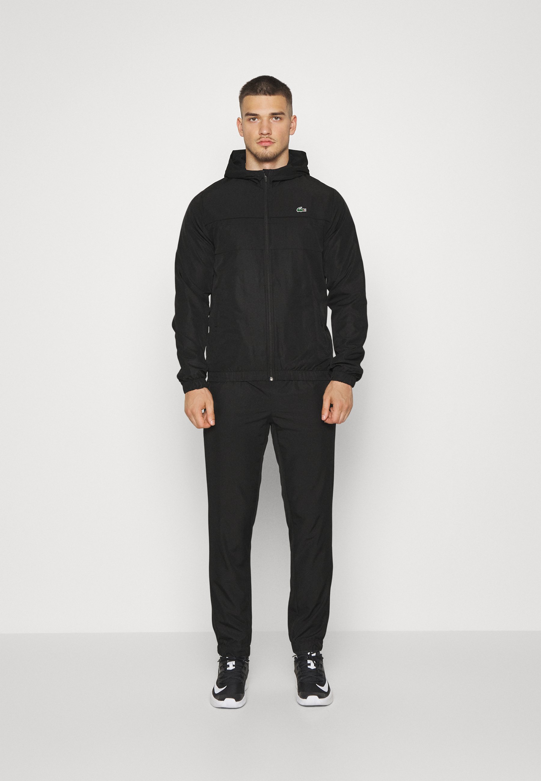 Lacoste Sport TRACKSUIT HODDED - Chándal - black/negro 