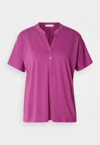 BLOUSE SHORT SLEEVE PLACKET AT FRONT - Blouse - fresh berry