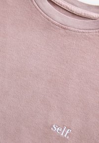 Self. SELF CROP REGULAR FIT - Jednoduché tričko - pink
