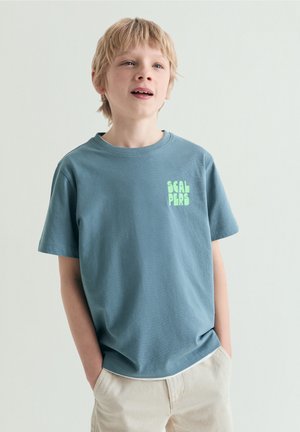 Scalpers FRIDAY TEE - T-shirts print - greyishblue