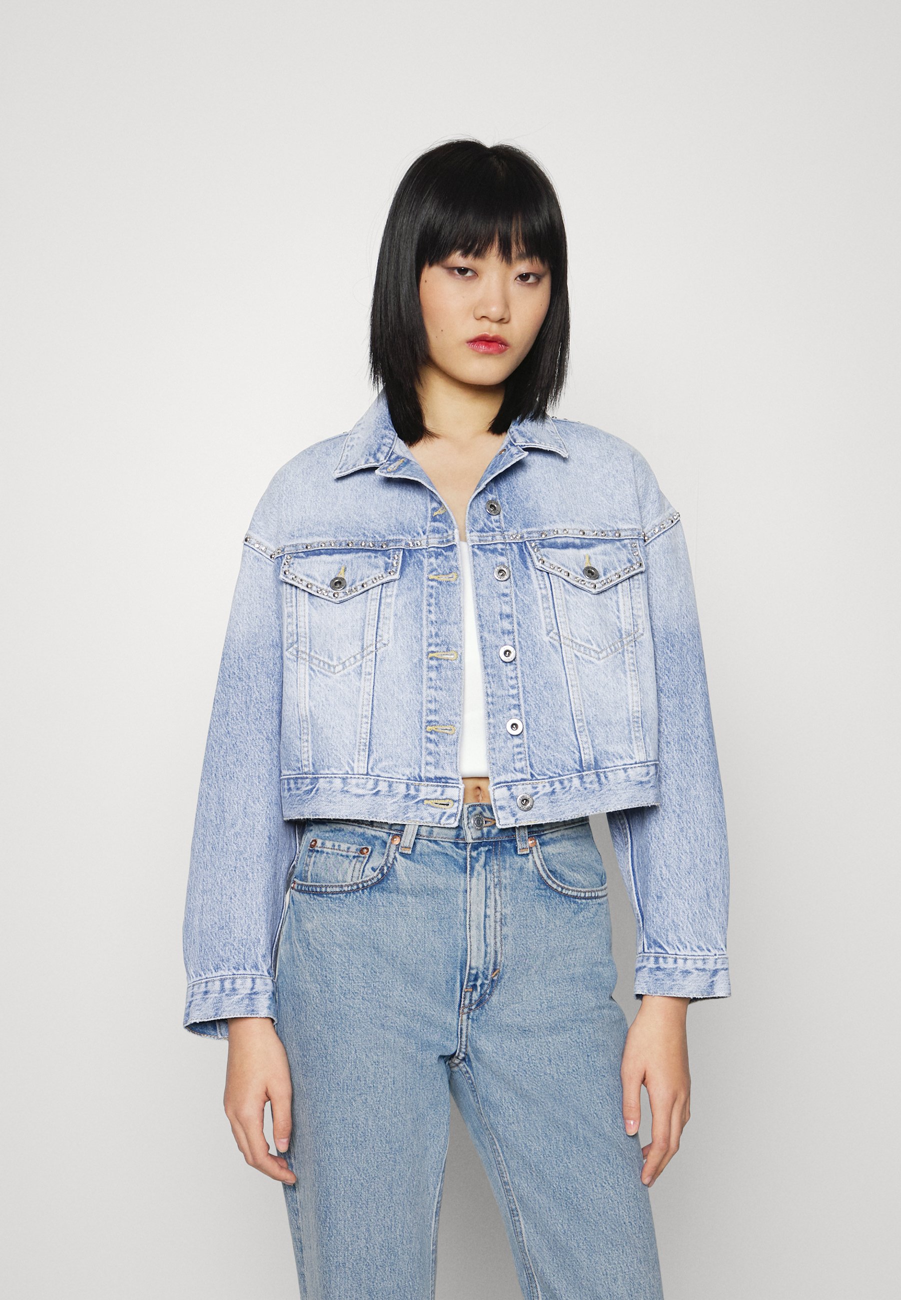 Liu Jo Jeans GIUBBINO CHANCE - Džinsinis švarkelis - blue/šviesiai mėlyno  džinso - Zalando.lt