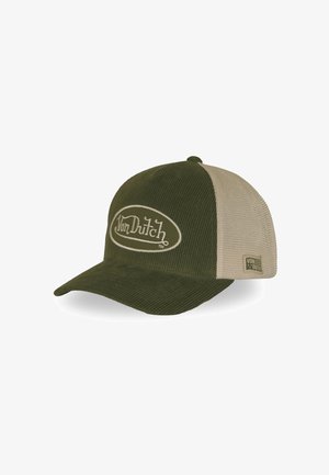 Von Dutch, CASQUETTE BASEBALL PREMIUM EN VELOURS CÔTELÉ AVEC PATCH B47 - Casquette - vert