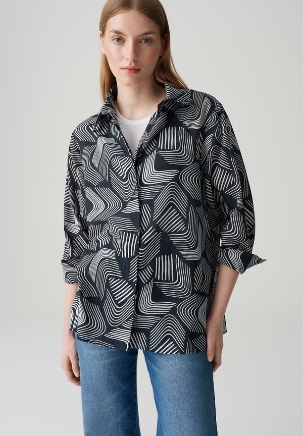 RELAXED FIT PRINT - Hemdbluse
