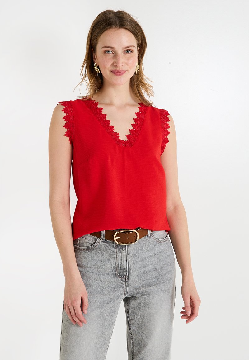 Grain de Malice SANS MANCHES - Blusa - rouge