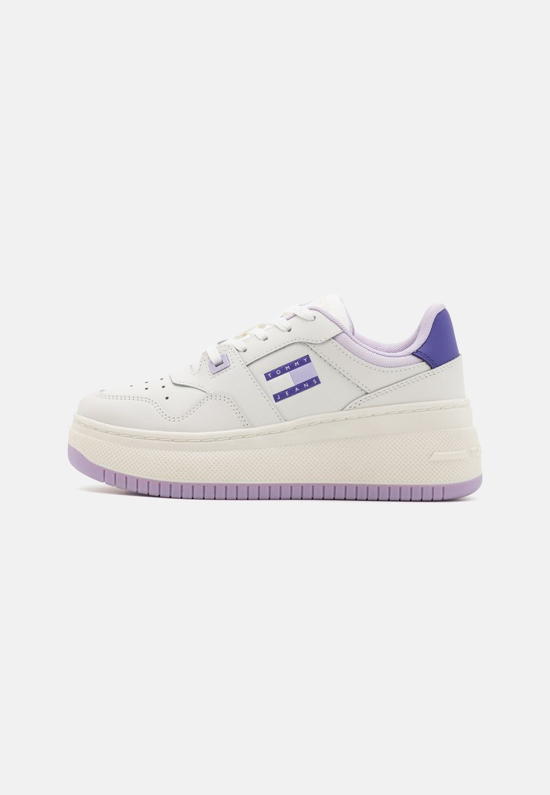 Tommy Jeans RETRO BASKET FLATFORM - Sneakers basse - lavender flower