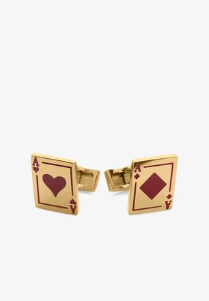 SEIZMONT ACE - Cufflinks - gold-coloured