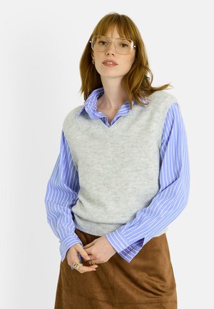 BI-MATIÈRE SET - Blusa - gris clair