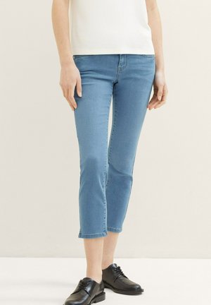 ALEXA CROPPED - Vaqueros slim fit - light stone bright blue denim