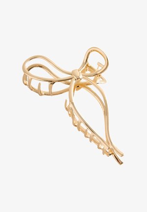 Next, BOW CLAW CLIP - Hair styling accessory - gold-coloured
