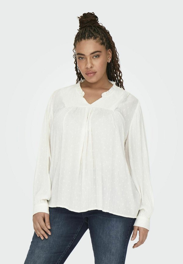 CARCECILIA - Bluse - cloud dancer