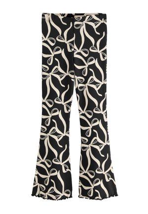 Next FLARE - Bukser - black white bow