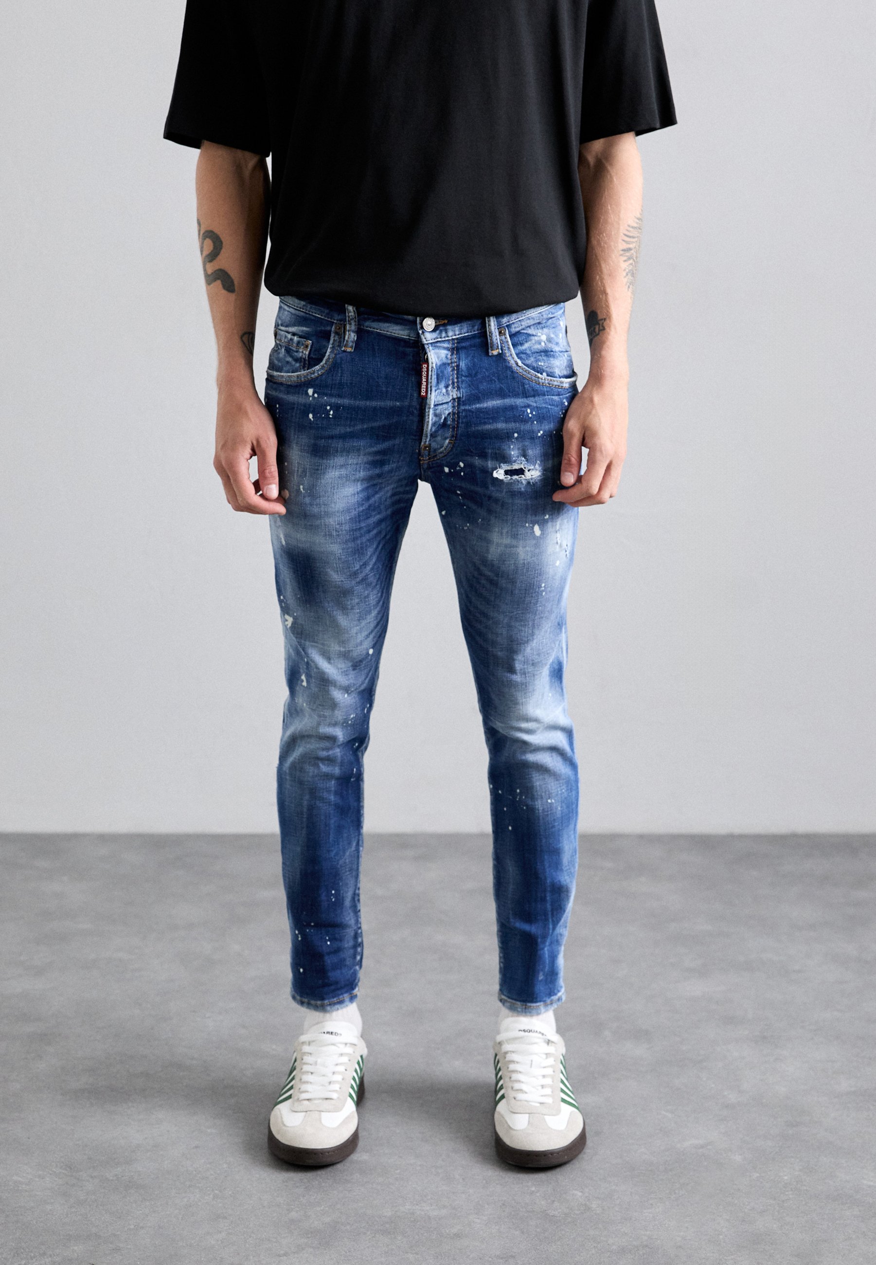Dsquared2 SKATER - Jeans Skinny Fit - navy blue/blue denim 