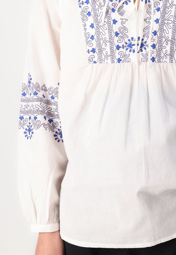 OLMDELINE TIE - Blouse - cloud dancer2