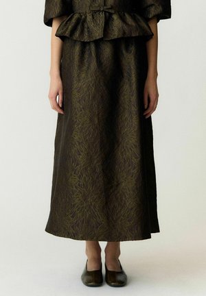 YAS, SKIRT YASLEROC HW ANKLE - Jupe trapèze - mottled black