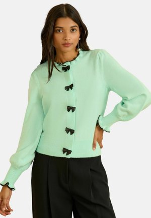 REGULAR FIT - BOW DETAIL  - Striktrøje - mint green