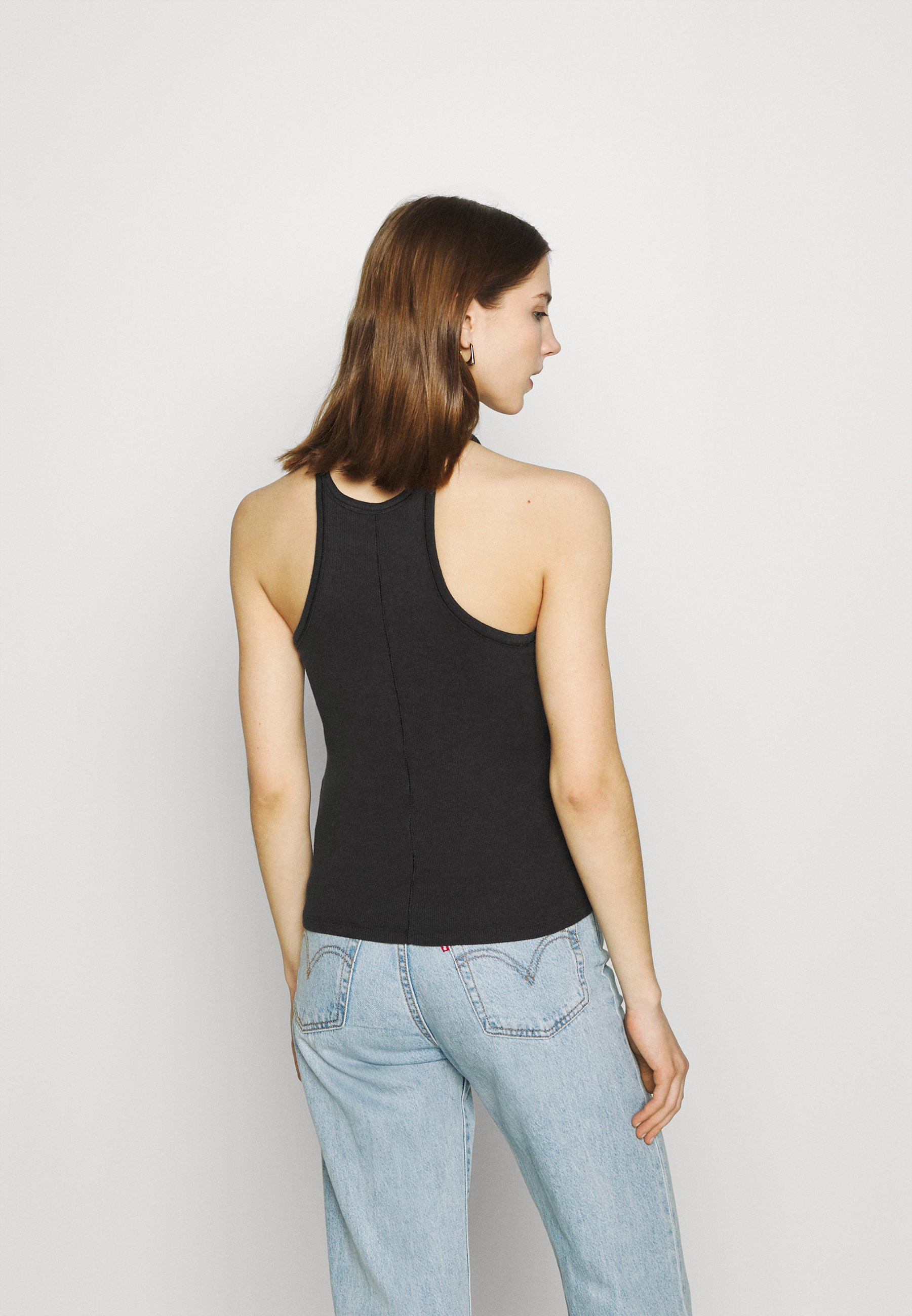 Levi's® HIGH NECK TANK - Top - caviar 