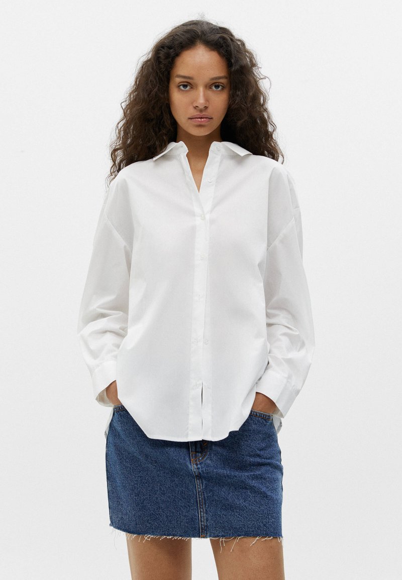 PULL&BEAR - Paitapusero - white