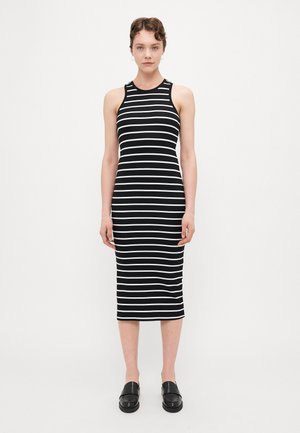 ONLBELFAST STRIPE MIDIDRESS - Šaty do práce - black/white