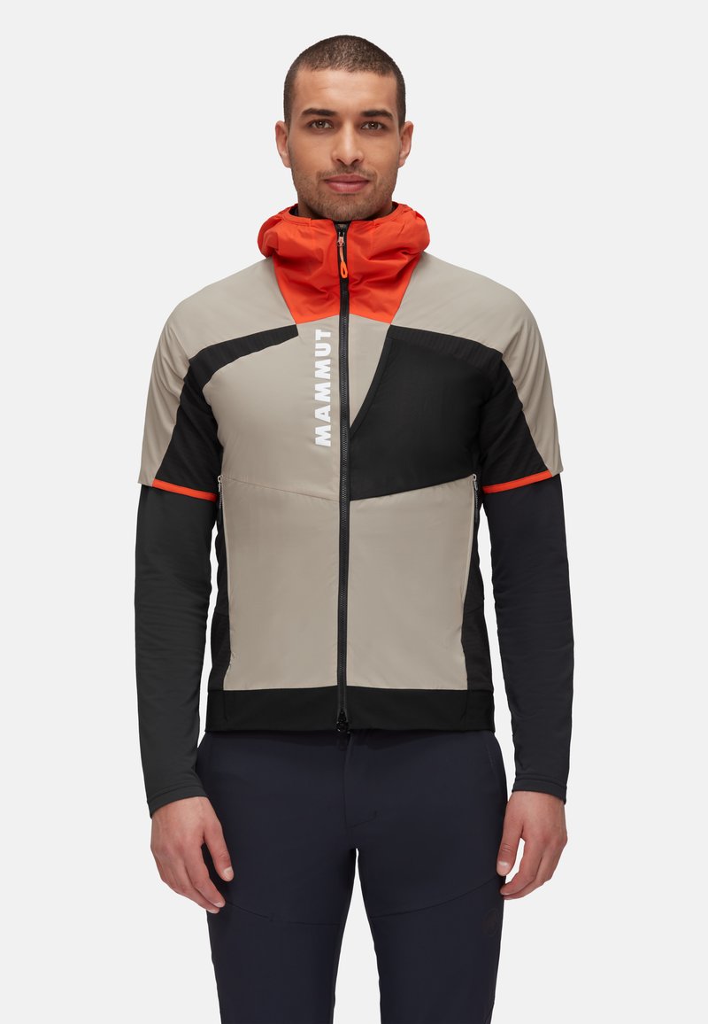 Mammut AENERGY HYBRID HOODED Cycling Jersey safari black/grey Zalando.de