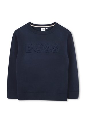JUNIOR - Strikkegenser - navy