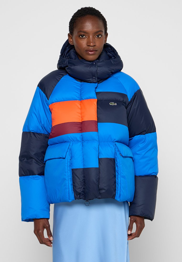 Lacoste Gewatteerde jas donkerblauw Lacoste Gewatteerde jas donkerblauw