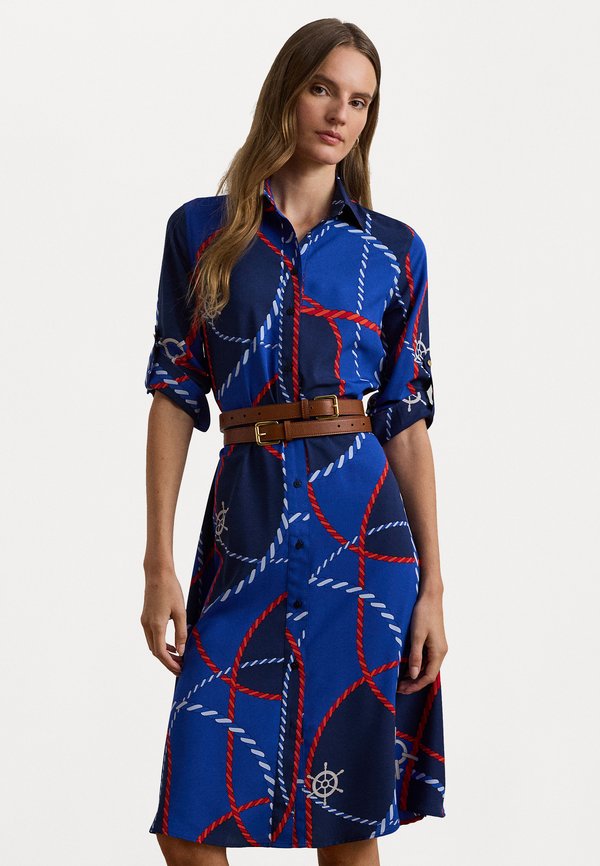 ROPE PRINT CREPE SHIRTDRESS - Shirt dress