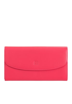 GROSSE AUS FARBIGEM KONTINENTALE KREDITKARTENFÄCHER MÜNZ MIT REISSVERSCHLUSS - Wallet - raspberry