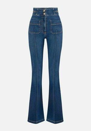 Elisabetta Franchi, JEANS DONNA ELISABETTA FRANCHI PJ26D61E2 104 - Vaqueros a campana - blu