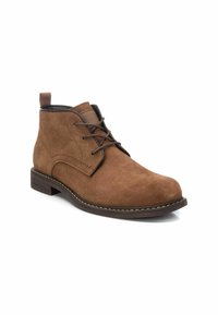 Carmela Botines con cordones - camel