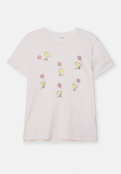 RE/DONE 70S LOOSE TEE WOODSTOCK - Print T-shirt - vintage white