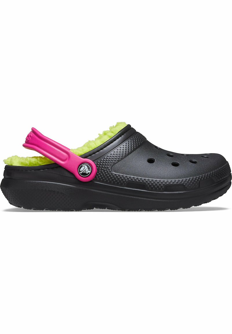 Crocs CLASSIC LINED POP STRAP Clogs black / multi/black Zalando.de