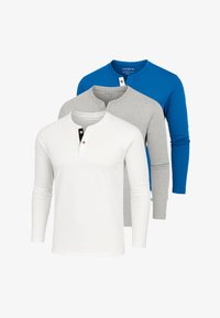 Ej vald, white blue light grey melange