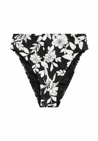 Myleene Klass FLORAL HIGH WAIST  - Bikini apakšdaļas - black ecru floral