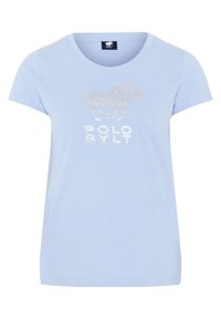 MIT EDLEN STRASS STEINEN - T-Shirt print - brunnera blue