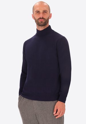 PIETRO MOCK NECK - Maglione - blue