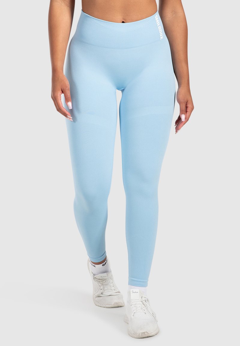 Smilodox - SONNIA SCRUCHED V-SHAPE - Leggings - hellblau, Enlarge