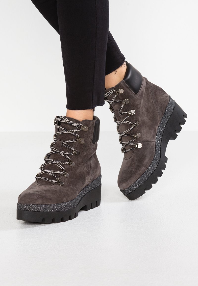 Alpe Stivaletti stringati - dark grey