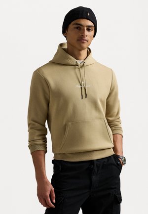 Polo Ralph Lauren LOGO DOUBLE-KNIT HOODIE - Sweatshirt - beige